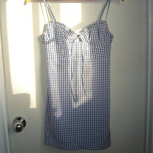 Gingham Corset Mini Dress
